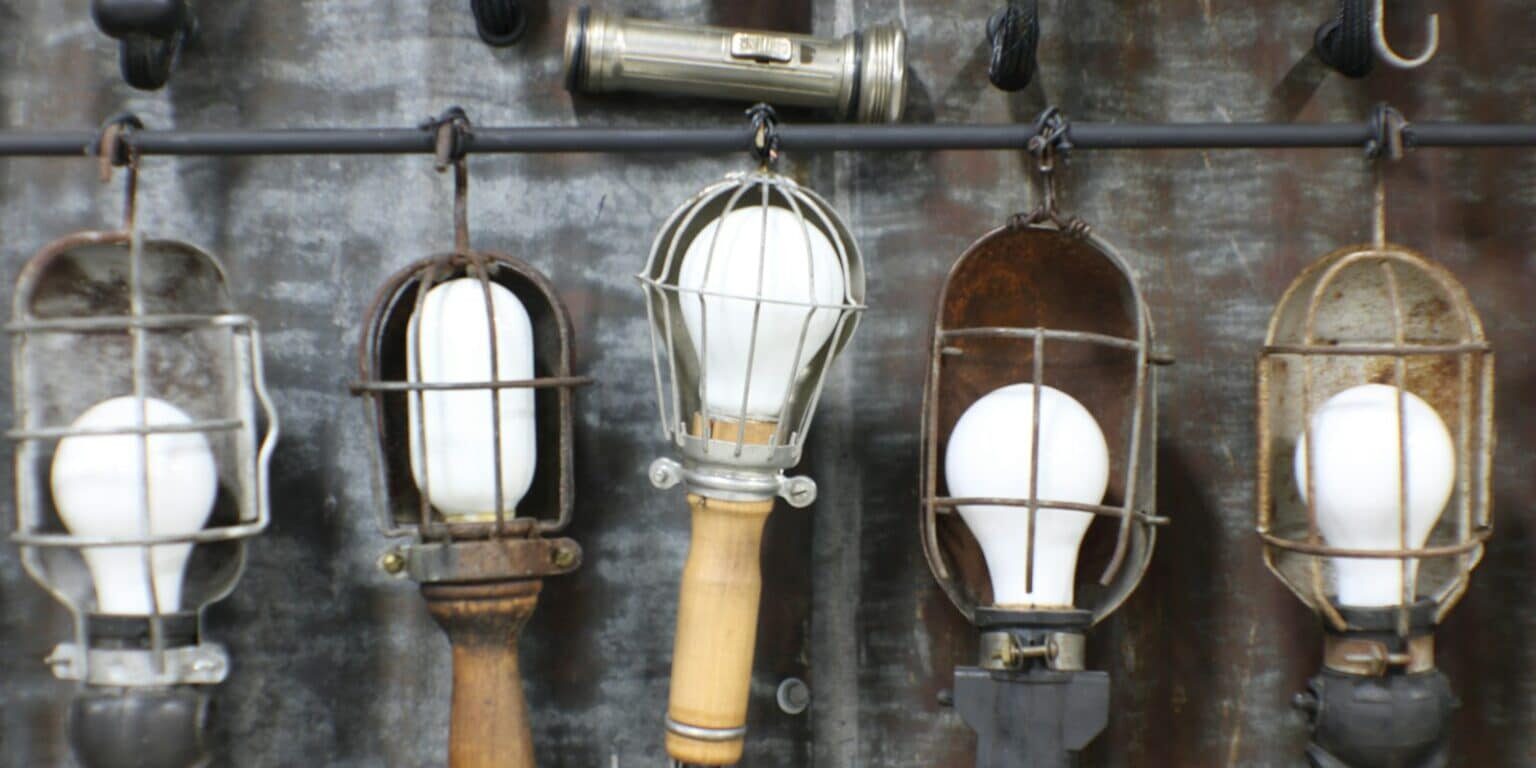 a group of light bulbs